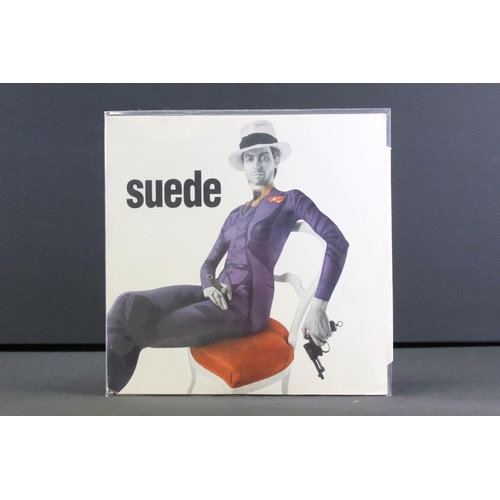 654 - Vinyl - 3 albums and 1 12” by Suede, to include: The Blue Hour (UK 2018 Double Blue Vinyl album, War... 