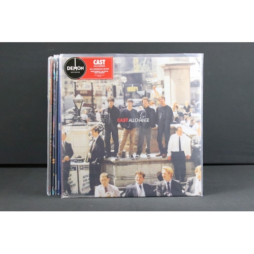 661 - Vinyl / Autographs - 5 Brit Pop albums to include: Cast - All Change (UK 2015 Limited Red Vinyl, Dem... 