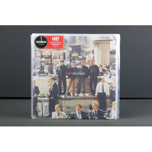 661 - Vinyl / Autographs - 5 Brit Pop albums to include: Cast - All Change (UK 2015 Limited Red Vinyl, Dem... 