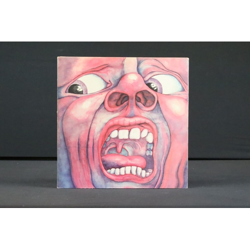 187 - Vinyl - 10 King Crimson & Members LPs to include In the Court of the Crimson King (Pink Rim), Larks'... 