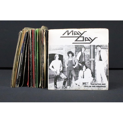 632 - Vinyl - 37 New Wave Of British Heavy Metal 7” singles and 2 Flexi Discs including Private Pressing a... 