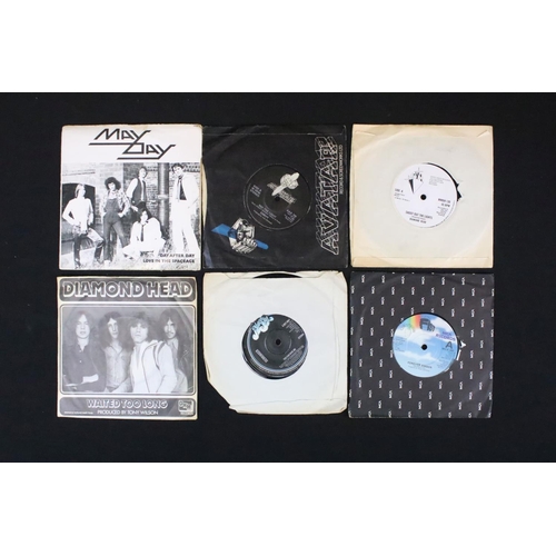 632 - Vinyl - 37 New Wave Of British Heavy Metal 7” singles and 2 Flexi Discs including Private Pressing a... 