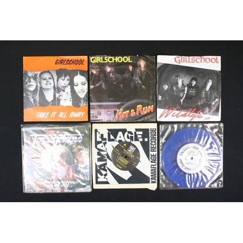 632 - Vinyl - 37 New Wave Of British Heavy Metal 7” singles and 2 Flexi Discs including Private Pressing a... 