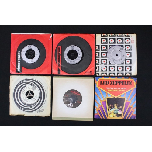 633 - Vinyl - 46 7” singles and 2 Flexi Discs by Heavy Rock / Classic Rock bands including Limited Edition... 