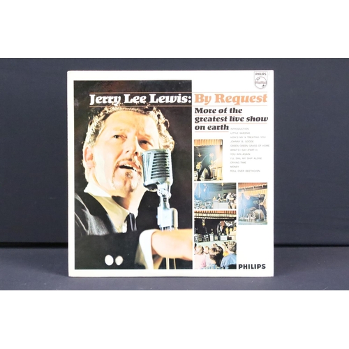 718 - Vinyl & Autograph - Jerry Lee Lewis By Request (BL 7746) signed to rear in biro.  Condition at least... 