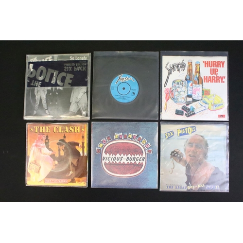 252 - Vinyl - Over 100 Punk / New Wave 7” singles including demos promos to include: Sex Pistols, The Clas... 