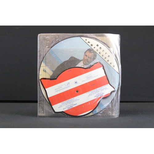 786 - Vinyl - 5 Bruce Springsteen picture disc albums, two 12” p/s and 3 shaped P/D, to include Tunnel Of ... 