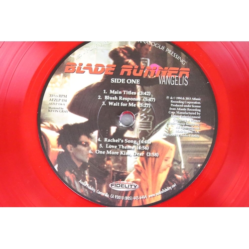 885 - Vinyl - Vangelis – Blade Runner, US 2013 limited edition red vinyl 180g, gatefold sleeve, Audio Fide... 