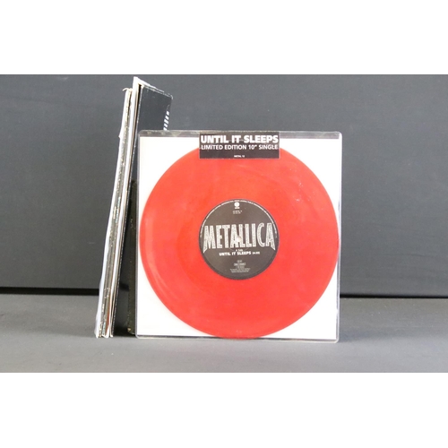 524 - Vinyl - 8 Limited Edition 12” singles and Picture Discs by Metallica to include: Enter Sandman (UK 1... 