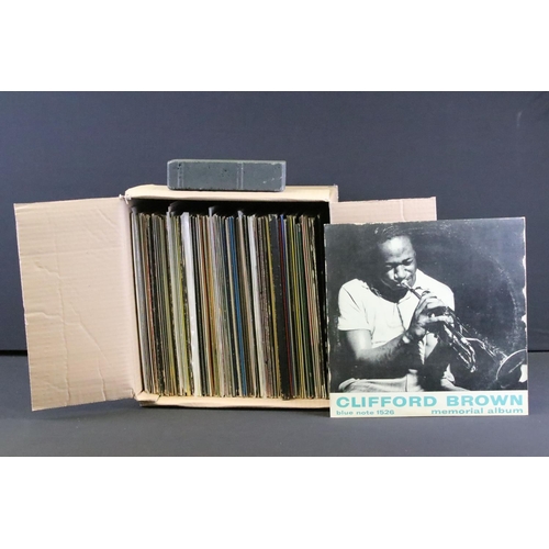 730 - Vinyl - Over 80 Jazz LPs including various releases on Blue Note to include Clifford Brown, Gene Amm... 