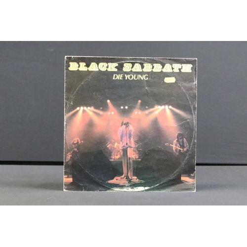 502 - Vinyl & Autograph - 8 Black Sabbath / Ozzy Osbourne UK 12” singles to include: Headless Cross (signe... 