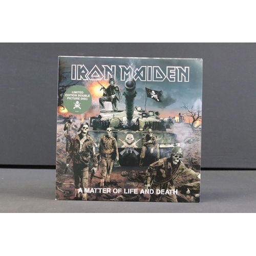 508 - Vinyl - 3 Iron Maiden albums to include : A Matter Of Life And Death (UK 2006 Double Picture Disc al... 