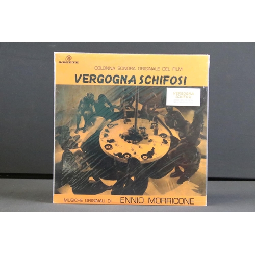 798 - Vinyl - Ennio Morricone / Soundtrack, 22 albums to include: Vergogna Schifosi (gold vinyl, VM LP 187... 