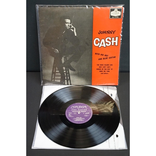 120 - Vinyl - 14 Johnny Cash LPs spanning his career featuring early pressings, and various labels to incl... 