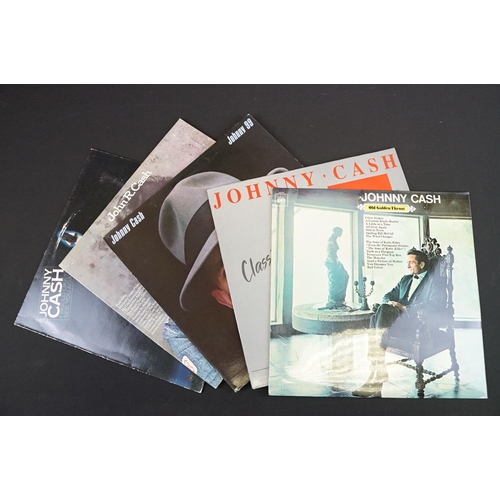 120 - Vinyl - 14 Johnny Cash LPs spanning his career featuring early pressings, and various labels to incl... 