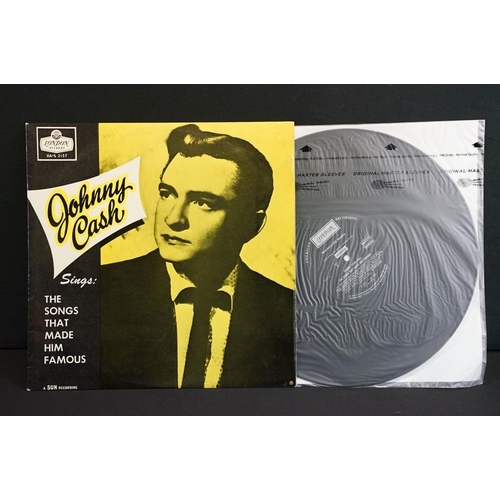 120 - Vinyl - 14 Johnny Cash LPs spanning his career featuring early pressings, and various labels to incl... 