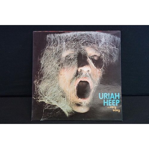 125 - Vinyl - 5 Uriah Heap LPs on Bronze Records to include Very 'eavy very 'umble, Salisbury, Demons & Wi... 