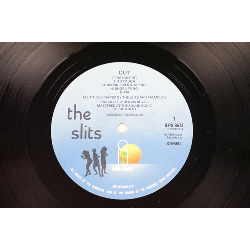 684 - Vinyl - The Slits Cut LP on Island ILPS 9573.  Silhouettes on both sides of label, plain inner.  Ex