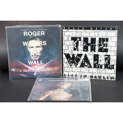 692 - Vinyl - 3 Roger Waters LPs to include The Wall Live In Berlin, The Wall Soundtrack (triple), The Bod... 