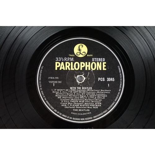 10 - Vinyl - The Beatles - With The Beatles PCS 3045.  Original UK stereo pressing with large Stereo font... 