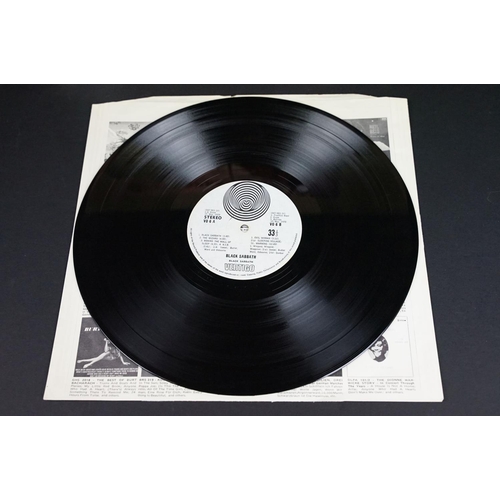 561 - Vinyl - Black Sabbath self titled on Vertigo (V06).  South African pressing, large swirl label, non-... 