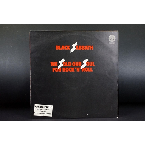 566 - Vinyl - 7 Black Sabbath LPs to include Self Titled (NEL 6002) sleeve has Dutch printer, We Sold Our ... 