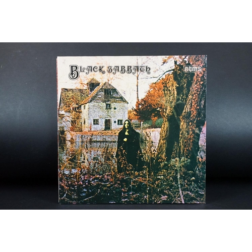 566 - Vinyl - 7 Black Sabbath LPs to include Self Titled (NEL 6002) sleeve has Dutch printer, We Sold Our ... 