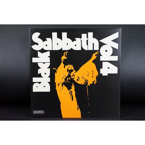 570 - Vinyl - 4 Black Sabbath LPs to include VOL 4 (NEL 6005), Master Of Reality (NEL 6004), Sabbath Blood... 