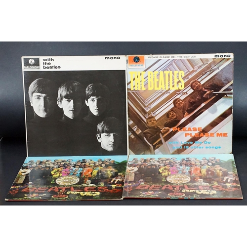 580 - Vinyl - 4 The Beatles LPs to include Please Please Me (PMC 1202) fifth pressing with Recording First... 