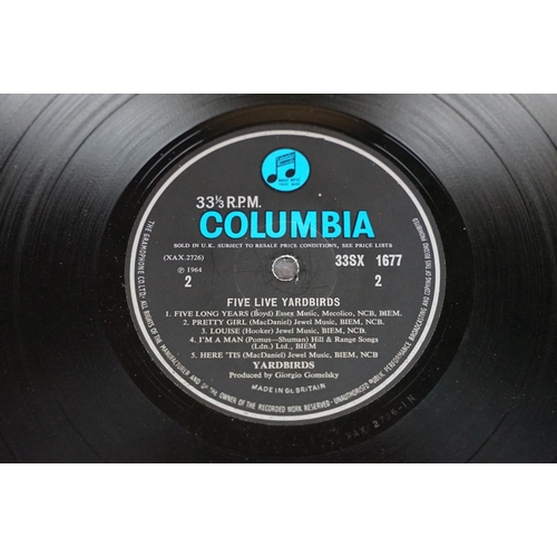 59 - Vinyl - Yardbirds Five Live Yardbirds on Columbia 33SX1677.  Black and blue Colombia labels with 'So... 