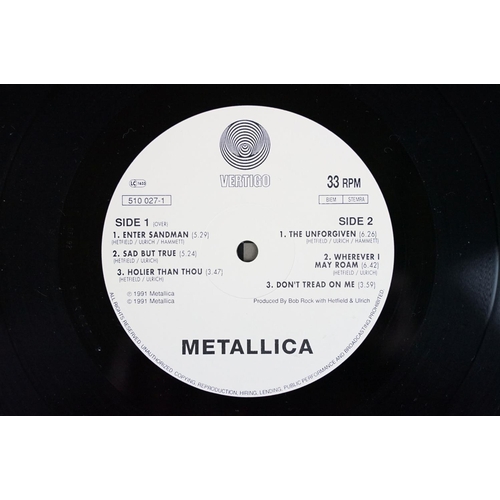 66 - Vinyl - Metallica self titled LP (The Black album) 1992 DFI reissue.  Sleeve still in open shrink bu... 