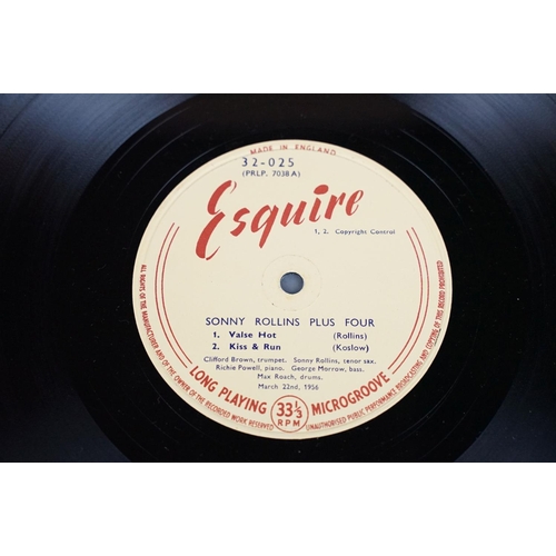 90 - Vinyl - Jazz - Sonny Rollins ‎Plus 4 on Esquire Records 32-025.  Original UK 1957 mono pressing, RVG... 