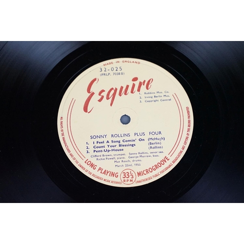 90 - Vinyl - Jazz - Sonny Rollins ‎Plus 4 on Esquire Records 32-025.  Original UK 1957 mono pressing, RVG... 