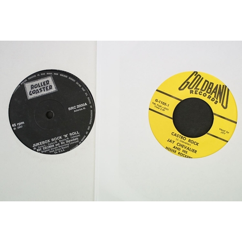 268 - Vinyl - 9 limited re-issue Rock ’N’ Roll / Rockabilly 7” singles to include: Johnny Carroll And His ... 