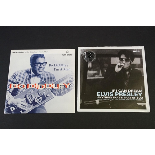 268 - Vinyl - 9 limited re-issue Rock ’N’ Roll / Rockabilly 7” singles to include: Johnny Carroll And His ... 