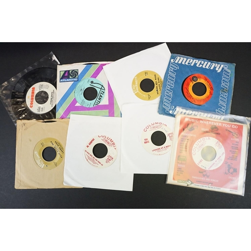 291 - Vinyl - 40 USA pressing Rock / Pop 7” singles including many demo promos, to include: Led Zeppelin, ... 