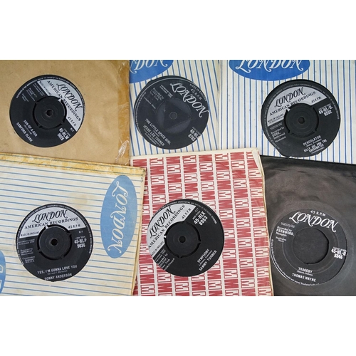 292 - Vinyl - 15 London records Rockabilly / Rock ’N’ Roll 7” singles rarities to include: The Statues, Je... 