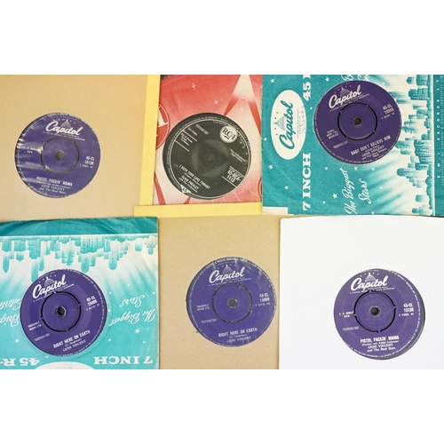 293 - Vinyl - 21 UK pressing 7” singles by Rockabilly / Rock ’N’ Roll greats to include: Elvis Presley x 2... 