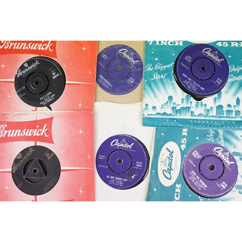 293 - Vinyl - 21 UK pressing 7” singles by Rockabilly / Rock ’N’ Roll greats to include: Elvis Presley x 2... 