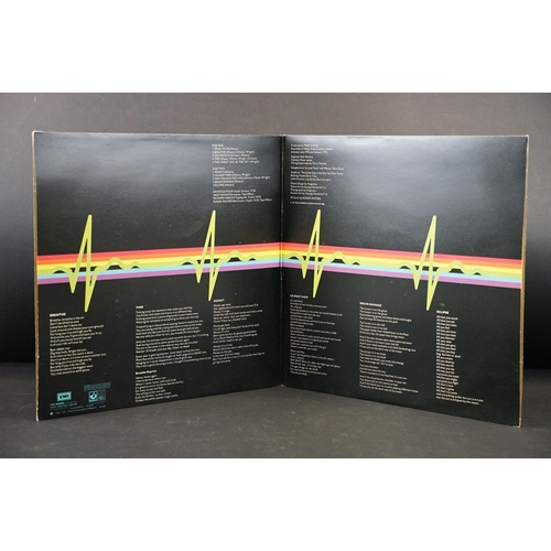 395 - Vinyl - Pink Floyd Dark Side Of The Moon (SHVL 804) white EMI inner, 2 posters, 2 postcards (one wit... 