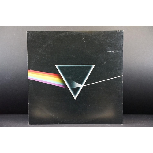 395 - Vinyl - Pink Floyd Dark Side Of The Moon (SHVL 804) white EMI inner, 2 posters, 2 postcards (one wit... 