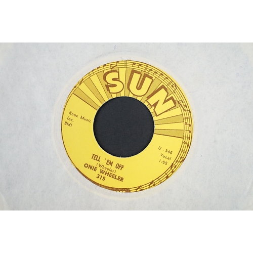 453 - Vinyl - 3 Original USA pressings on Sun Records to include: “Gorgeous” Bill - Too Late To Right My W... 