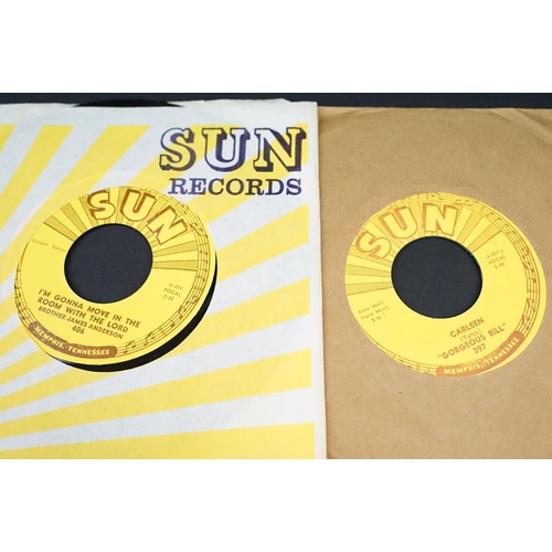 453 - Vinyl - 3 Original USA pressings on Sun Records to include: “Gorgeous” Bill - Too Late To Right My W... 