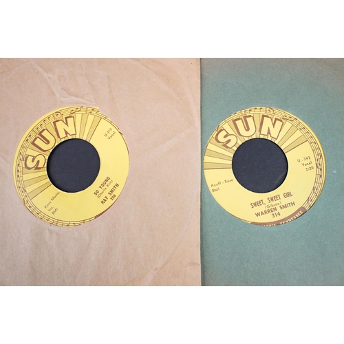 454 - Vinyl - 4 Original USA pressings on Sun Records to include: Warren Smith - Sweet, Sweet Girl (Sun 31... 