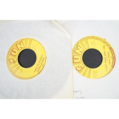 455 - Vinyl - 5 Original USA pressings on Sun Records to include: Anita Wood (Sun 361) VG+,  Tracy Pendarv... 