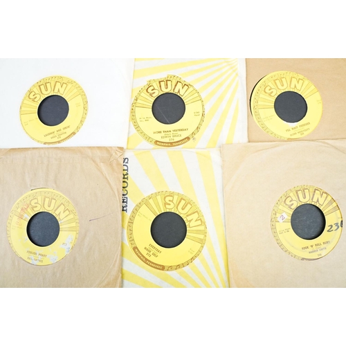 457 - Vinyl - 6 Original USA pressings on Sun Records to include: Glen Honeycutt (Sun 264), Edwin Bruce (S... 