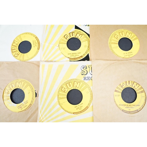 457 - Vinyl - 6 Original USA pressings on Sun Records to include: Glen Honeycutt (Sun 264), Edwin Bruce (S... 