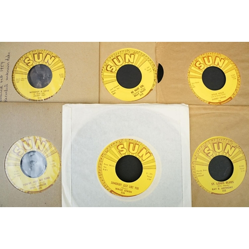 460 - Vinyl - 14 Original USA pressings on Sun Records to include: Warren Smith (Sun 250), Rudi Richardson... 