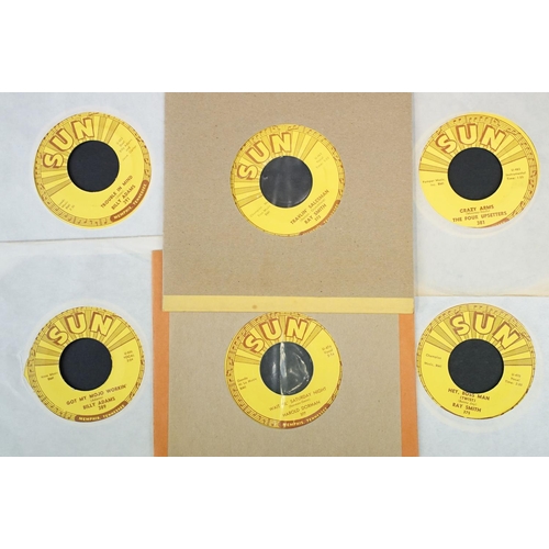 461 - Vinyl - 15 Original USA pressings on Sun Records to include: Bill Johnson (Sun 340), Bill Strength (... 