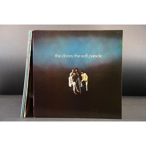 496 - Vinyl - 4 The Doors LPs to include LA Woman (K42090 German press), Self Titled (K42012), The Soft Pa... 